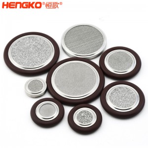 恒歌不銹鋼316L真空卡環(huán)濾芯耐高溫透氣均勻耐壓，工業(yè)衛(wèi)生級不銹鋼濾片過濾器