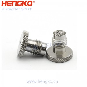 恒歌定制醫(yī)療級316L不銹鋼過濾器濾芯,高流量無創(chuàng)呼吸機氣源入口配件