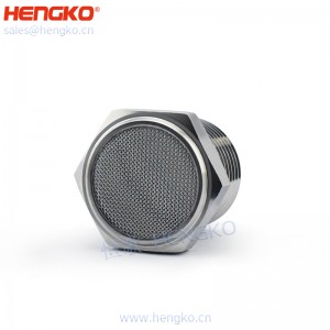 恒歌生產(chǎn)絲網(wǎng)燒結(jié)316不銹鋼平頭消聲器,消音耐用不銹鋼氣動(dòng)過濾元件