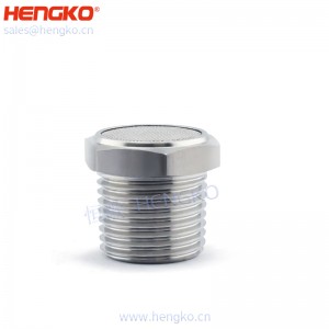 恒歌生產(chǎn)絲網(wǎng)燒結(jié)316不銹鋼平頭消聲器,消音耐用不銹鋼氣動(dòng)過濾元件