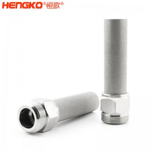 恒歌定制316L不銹鋼燒結(jié)空氣過(guò)濾器,孔隙均勻過(guò)濾精準(zhǔn)濾芯