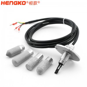 工業(yè)帶法蘭盤濕度溫度探頭 高靈敏防水用于糧倉(cāng)藥倉(cāng)溫濕度傳感器